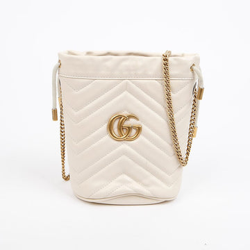 Gucci Mini Bucket Bag White 157796140 [P]
