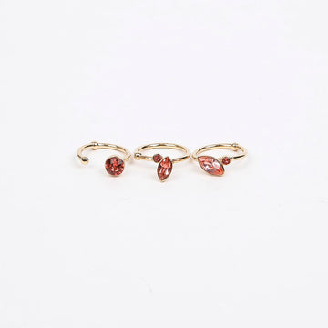 DIOR 9 Ring mit Schmuckstein Dekor Set 3P 157862215 [P]