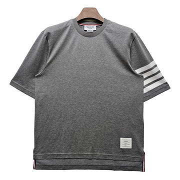 Thom Browne Diagonal Jersey Short Sleeve T-Shirt Gray MJS168G 07862 055 157967987 [P]