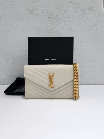 Saint Laurent Cassandra Matelassé Chain Shoulder Bag 377828 157969708 [P]
