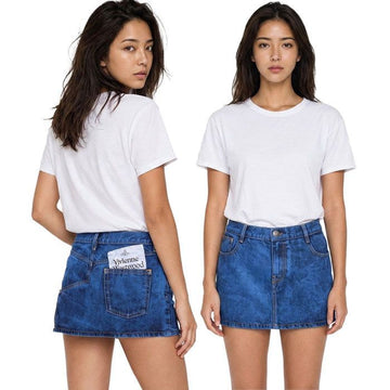 Vivienne Westwood Denim Mini Skirt 135193965 [P]
