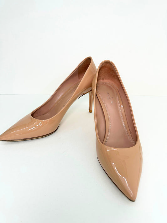 Louis Vuitton Beige Patent Leather Pumps 36 (230) 6TLVS20157 157970497 [P]