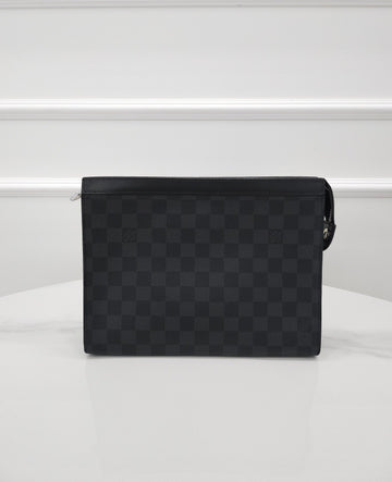 LOUIS VUITTON Pochette Voyager MM Damier Clutch N41686 157970503 [P]