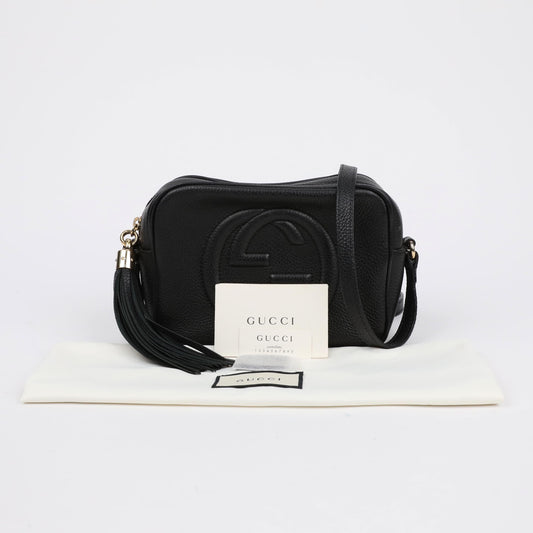 GUCCI Disco Soho Leder Schultertasche Schwarz 157663807 [P]