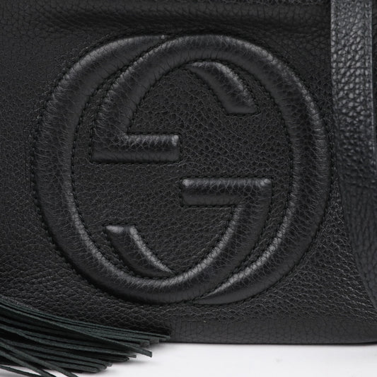GUCCI Disco Soho Leder Schultertasche Schwarz 157663807 [P]