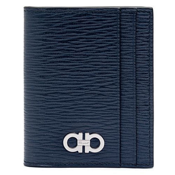 Salvatore Ferragamo Revival Gancio Wallet 66-0371 DEPP OCEAN 744864 29171714 [P]