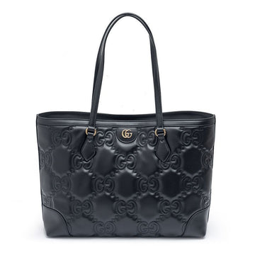 Gucci Matelassé Leather Medium Tote Bag 631685-UM8IG-1000 67191664 [P]