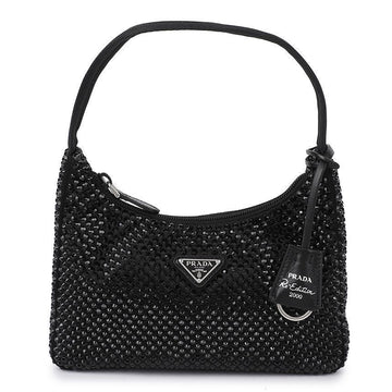 PRADA Satin Mini Bag mit Kristallverzierung 1BC515-2AWL-F0002 74204466 [P]