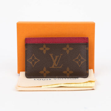 Louis Vuitton Iconic Monogram Coated Canvas Card Holder Fuchsia 157830252 [P]