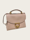 Salvatore Ferragamo Beige Leather Gancini Margo Top Handle Shoulder Bag 157971717 [P]
