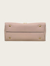 Salvatore Ferragamo Beige Leather Gancini Margo Top Handle Shoulder Bag 157971717 [P]