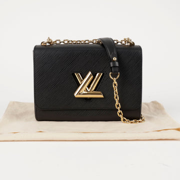 Louis Vuitton Twist Epi MM Tote Bag Black 157523045 [P]