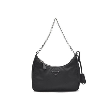 PRADA リナイロンテスートチェーンストラップホーボーバッグ (1BH204) L584489 157971890 [P]
