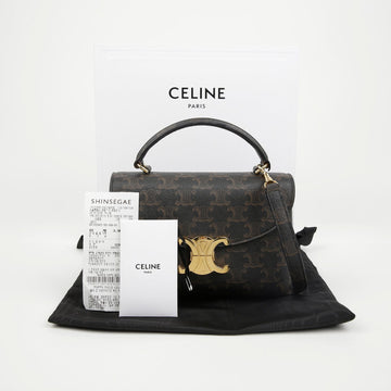 CELINE Tin Nino Bag Triomphe Canvas Tan 157593082 [P]