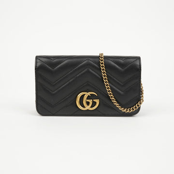 GUCCI Mini Matelassé Leder Schultertasche Schwarz 157665747 [P]