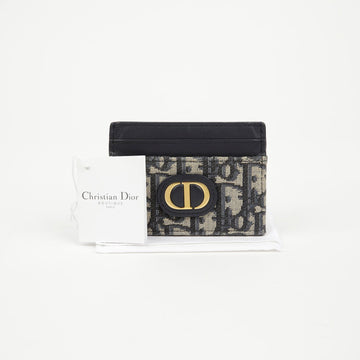 DIOR 30 モンテーニュ 5 スロット カードホルダー ブルー 157890811 [P]
