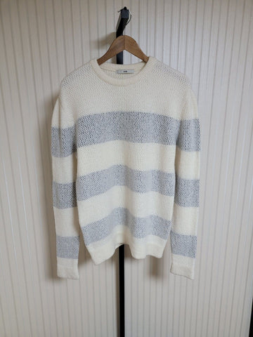 SYSTEM Men's Knit Stripe Wool Two-Tone -105 157976320 [P]