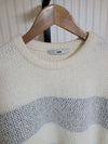 SYSTEM Men's Knit Stripe Wool Two-Tone -105 157976320 [P]