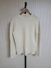 SYSTEM Cashmere Men's Sweater with Diagonal Point in Ivory - 95 157976326 [P]