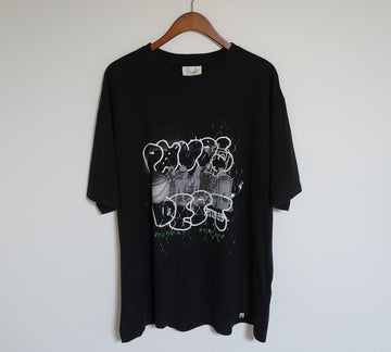 Other Brand Physical Department Printed Oversized T-Shirt Black [FREE] 157977977 [P]