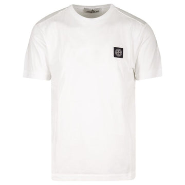 STONE ISLAND Stein 24FW Logo Patch T-Shirt Weiß 811524113 A0001 117911204 [P]