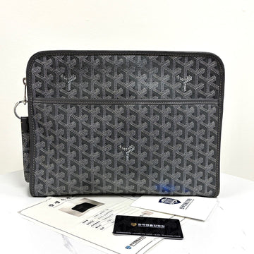 GOYARD Clutch Bag GM Grau + Schlüsselanhänger 157979396 [P]