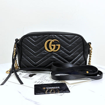 Gucci GG Marmont Small Crossbody & Shoulder Bag Black (447632) 157979413 [P]