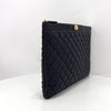 CHANEL Caviar Boy Clutch Bag Large Navy 157979468 [P]