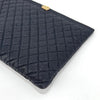 CHANEL Caviar Boy Clutch Bag Large Navy 157979468 [P]