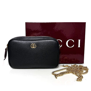 GUCCI Mini Schultertasche GG Marmont 772759 CAO0G 1000 schwarz 158008557 [P]