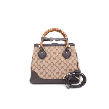 Gucci GG Logo Jacquard Bamboo Handle Tote Bag and Shoulder Bag 308360 158020638 [P]