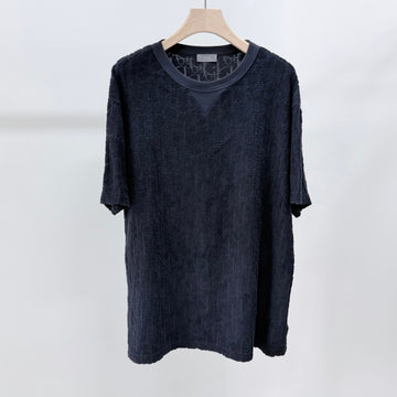 DIOR オブリークトレーニングコットン半袖Tシャツ ブラック 158020796 [P]