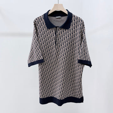 DIOR Oblique Jacquard Kurzarm Polo-Shirt 158020806 [P]