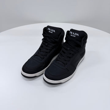PRADA Rinalylon Gabardin High-Top Sneakers Schwarz 158021420 [P]