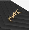 SAINT LAURENT カサンドラ モノグラム マトラッセ ゴールド ラージ クラッチバッグ 157967931 [P]