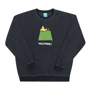 WILD DONKEY Tent Dyed Black Unisex Sweatshirt 154525182 [P]