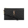 SAINT LAURENT カサンドラ モノグラム マトラッセ ゴールド ラージ クラッチバッグ 157967931 [P]