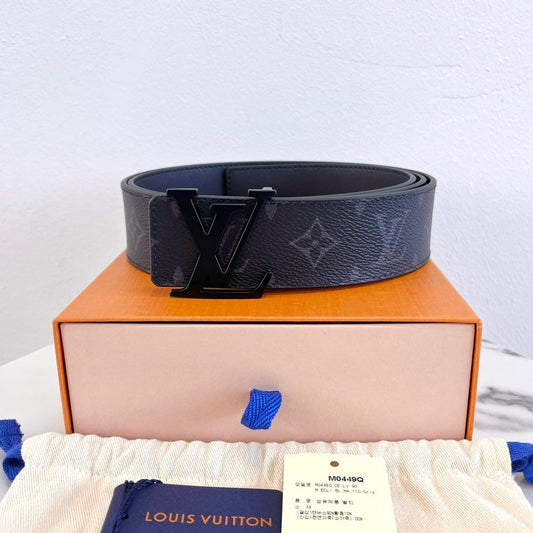 LOUIS VUITTON Gürtel 40mm Matt Schwarz M0449 158060077 [P]