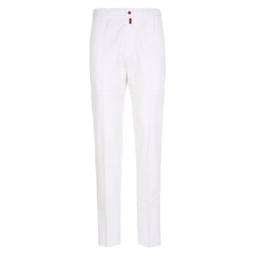 Kiton UPLAC K06S9901 White Drawstring Pants 78880932 [P]