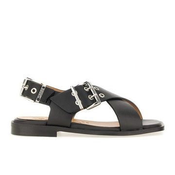 GANNI Feminine Buckle Strap Sandals 158071043 [P]