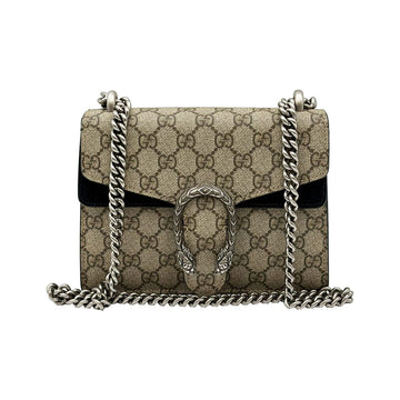 Gucci Dionysus Mini Chain Shoulder Bag Black Suede 158084189 [P]