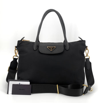 PRADA Schwarze Pocono Tote- und Schultertasche 1BA106 158084191 [P]