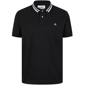 Vivienne Westwood Classic Polo Shirt with Embroidered Logo Black 153208959 [P]