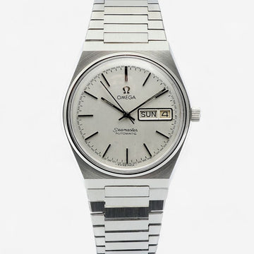 Omega Vintage Seamaster Steel Watch 35mm 166.0215 Original Dial 158090306 [P]