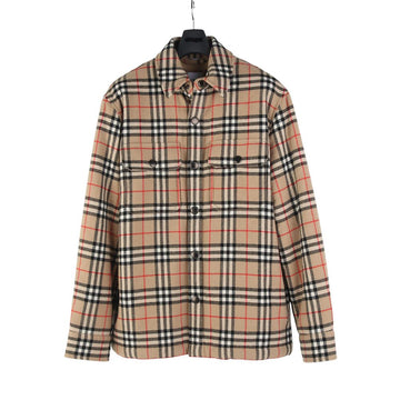 Burberry Vintage Check Wool Cotton Overshirt Jacket S Size 37468-4 158090747 [P]
