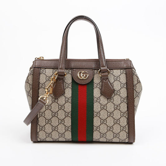 Gucci Ophidia GG Small Tote Bag Brown 157389034 [P]