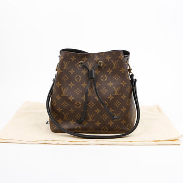 LOUIS VUITTON ネオノエ モノグラム キャンバス バケット ショルダーバッグ ブラック 157898259 [P]