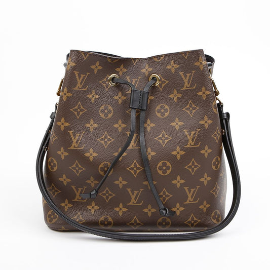 LOUIS VUITTON ネオノエ モノグラム キャンバス バケット ショルダーバッグ ブラック 157898259 [P]