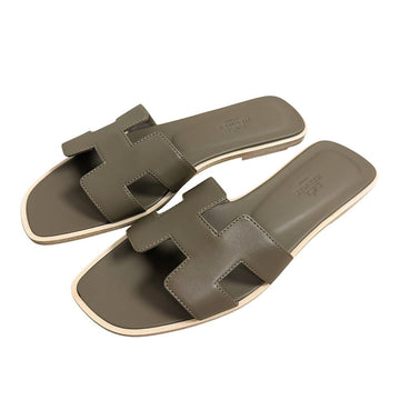 Hermes Oran Sandals Etoupe Box 158092504 [P]