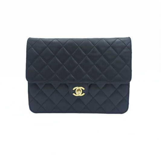 CHANEL Vintage Classic Single Flap Quilted Lammleder Ketten Schultertasche Crossbody Tasche 158092626 [P]